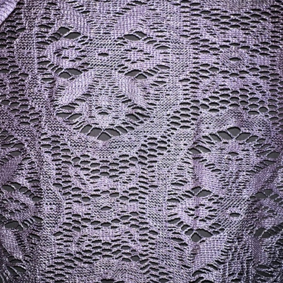 Lavender Fringe Shawl - Picture 2 of 3